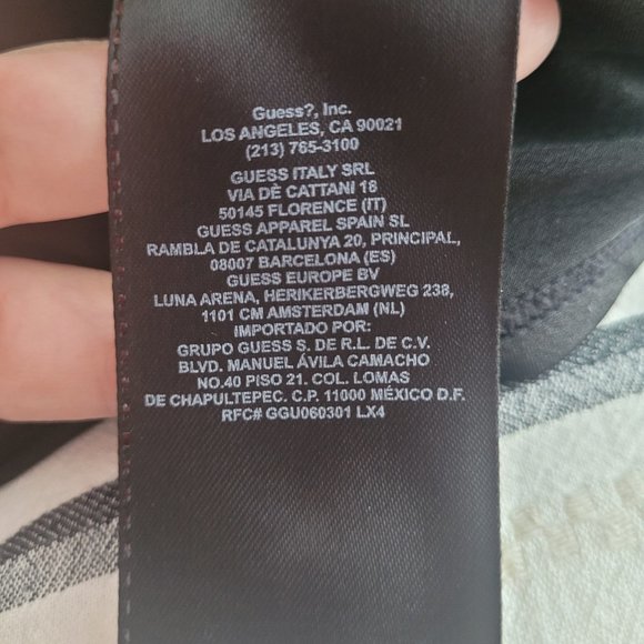 Guess Ruched Long Sleeve Bodycon/Fitted Black Dress Size Small - Picture 9 of 9